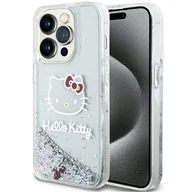 Etui i futerały do telefonów - Etui HELLO KITTY Liquid Glitter Charms do Apple iPhone 13 Pro Max Srebrny - miniaturka - grafika 1