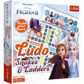 Zabawki zręcznościowe - Trefl Chińczyk Węże Drabiny Ludo Frozen II 2 01756 - miniaturka - grafika 1