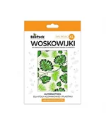 Folia, papier śniadaniowy, serwetki - Woskowijka do przechowywania żywności, LIŚĆ MONSTERY, rozmiar XL (44x44cm), BeePack - miniaturka - grafika 1