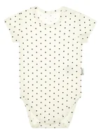 Body dla niemowląt - Dziewczęce body bawełniane na krótki rękaw w kropeczki kremowe Nicol,r.92 - miniaturka - grafika 1