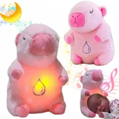 Pozytywki dla dzieci - Maskotka Kapibara Uspakajająca PRZYTULKANKA ODDYCHAJĄCA POZYTYWKA ŚWIECĄCA - miniaturka - grafika 1