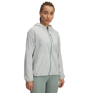Damska kurtka do biegania Under Armour Launch Lightweight Jacket - zielona - Kurtki damskie - miniaturka - grafika 1