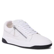 Sneakersy męskie - Sneakersy Giuseppe Zanotti RM30035 Biały - miniaturka - grafika 1