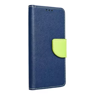 Kabura Fancy Book do XIAOMI Redmi 9A granatowy / limonka - Etui i futerały do telefonów - miniaturka - grafika 1