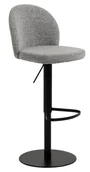 Taborety i hokery - Hoker Patricia Czarny Mat / Monza Szary 120 - miniaturka - grafika 1