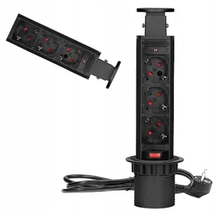 Gniazdo Elektryczne blatowe Orno czarny - Gniazdka elektryczne - miniaturka - grafika 1