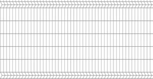 Panel ogrodzeniowy 3D ocynk, 123x250 cm, oczko 50x200 mm, drut 4 mm - Ogrodzenia - miniaturka - grafika 1