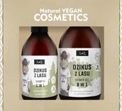 Zestawy kosmetyków męskich - Laq Zestaw Dzikus z Lasu: Żel 500 ml + Szampon 300 ml - miniaturka - grafika 1