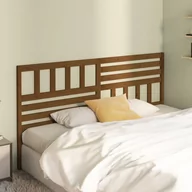 Inne meble do sypialni - Lumarko Wezgłowie łóżka, brązowe, 186x4x100 cm, lite drewno sosnowe - miniaturka - grafika 1