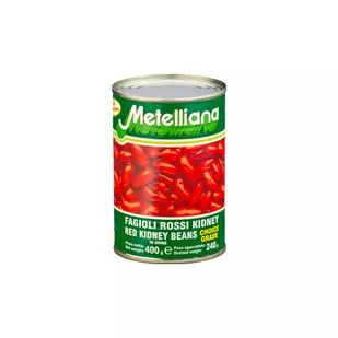 Fasola Czerwona „Red Kidney” 400 G Metelliana - Pasztet i przetwory mięsne - miniaturka - grafika 1