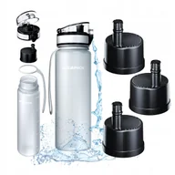 Butelki filtrujące - Butelka z filtrem na wodę 0,5L Aquaphor City Biała do szkoły, biegi + 3 wkłady - miniaturka - grafika 1