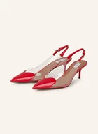 Czółenka - Alaïa Paris Czółenka Z Odkrytą Piętą Le Coeur rot - miniaturka - grafika 1