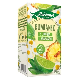 Herbapol Herbatka ziołowa-owocowa rumianek z limonką i ananasem 30 g (20 x 1,5 g) - Herbata - miniaturka - grafika 1