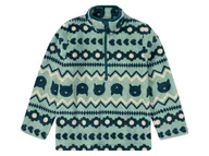 Swetry dla dziewczynek - lupilu® Bluza dziecięca z polaru w stylu norweskim (Miętowy/petrol/biały, 122/128) - miniaturka - grafika 1