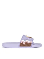 Buty dla dziewczynek - Nelli Blu Klapki P4047028K Fioletowy - miniaturka - grafika 1