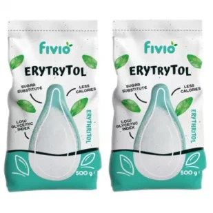 Fivio Erytrytol Zestaw 2 x 500 g - Cukier i słodziki - miniaturka - grafika 1