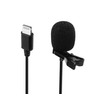 Mikrofony komputerowe - Mikrofon krawatowy do iPhone'a / iPada, wszechkierunkowy z oslona przeciwwietrzna, dlugosc 1,5 m - Puluz - miniaturka - grafika 1
