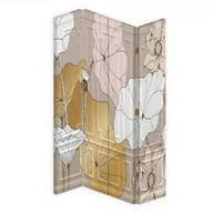 Parawany - Parawan dwustronny obrotowy, Kwiaty vintage (Rozmiar 145x170) - miniaturka - grafika 1