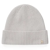 Czapki damskie - Czapka Tommy Hilfiger Th Cashmere AW0AW17772 Szary - miniaturka - grafika 1