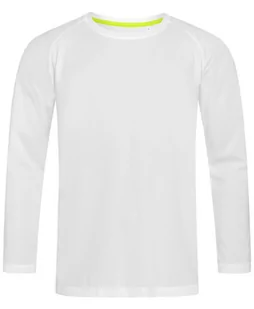 Longsleeve Sportowy, Koszulka, T-shirt z Długim Rękawem, Biały, ACTIVE-DRY Poliester - Stedman - Koszulki męskie - miniaturka - grafika 1