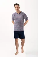 Piżamy damskie - Piżama męska LUNA kod 793 serek granatowa w kartkę 3XL - miniaturka - grafika 1