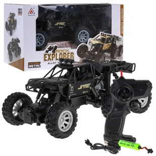 Metalowy crawler Rock Explorer 4x4 dla dzieci 8+ Zdalnie sterowany 1:18 Gumowe 6 kół - Zabawki zdalnie sterowane - miniaturka - grafika 7