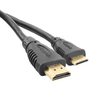 Qoltec Kabel HDMI V1.3 GOLD AM / mini HDMI CM 1,8m 52324 - Kable - miniaturka - grafika 1