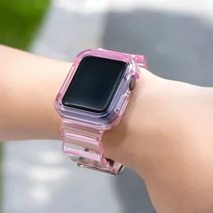 Strap Light Set silikonowa opaska pasek bransoleta bransoletka etui do zegarka Watch 3 38mm / Watch 2 38mm czerwony - Etui i futerały do telefonów - miniaturka - grafika 3
