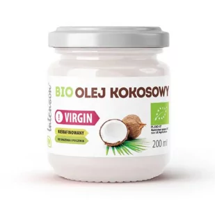 INTENSON Bio Olej kokosowy Virgin, 200ml - Olej spożywczy - miniaturka - grafika 1