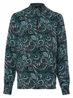 Bluzki damskie - Zero Bluzka w kolorze czarno-turkusowym - miniaturka - grafika 1