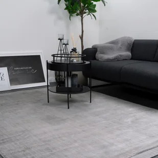 CONSILIO CONCEPT 80 x 150 dywan salon srebrny bambus luksusowy wiskoza jedwab połysk nowoczesny miękki luksusowy miękki - Dywany - miniaturka - grafika 1