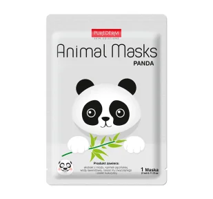 CONNY CONNY Animal Maska w płachcie Uspokajająca - Panda SKL-MAS-APA - Maseczki do twarzy - miniaturka - grafika 1