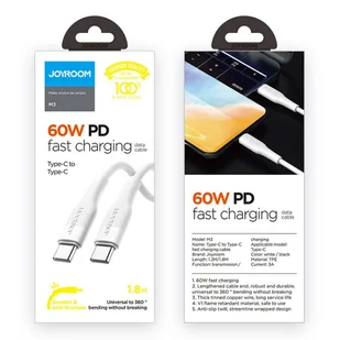 Joyroom kabel do szybkiego ładowania USB - USB Typ C Quick Charge Power Delivery 3 A 60 W 1,2 m czarny (S-1230M3) - Kable USB - miniaturka - grafika 5