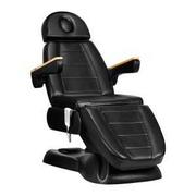 Fotele kosmetyczne - Fotel kosmetyczny elektryczny Lux 273b 3 silniki czarny - miniaturka - grafika 1