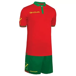Givova KITC51, Zestaw świata Unisex – Dorosły, Czerwony/Zielony, XL - Zestawy męskiej odzieży sportowej - miniaturka - grafika 1