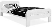 Łóżka - Łóżko 90x200 białe stelaż + materac DALLAS - miniaturka - grafika 1