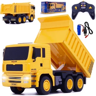 WYWROTKA CIĘŻARÓWKA ZDALNIE STEROWANA NA PILOTA Z PODNOSZONĄ SKRZYNIĄ RC - Zabawki zdalnie sterowane WYWROTKA CIĘŻARÓWKA ZDALNIE STEROWANA NA PILOTA Z PODNOSZONĄ SKRZYNIĄ RC - Zabawki zdalnie sterowane - miniaturka - grafika 1