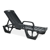 Leżaki ogrodowe - ALLIBERT LEŻAK FLORIDA GRAFITOWY zakupy dla domu i biura 17180024 - miniaturka - grafika 1