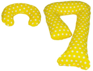 Zestaw Poduszek Uniwersalnych, Wygodne, Ciążowe Zestaw Poduszek Uniwersalnych, Wygodne, Ciążowe (Wzór: Groszki Na Zoltym) - Poduszki do karmienia - miniaturka - grafika 1