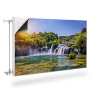 Obrazy i zdjęcia na płótnie - MASKOWNICA Magnetyczna Kaloryfera WODOSPAD Krajobraz Drzewa 80cm x 60cm - miniaturka - grafika 1