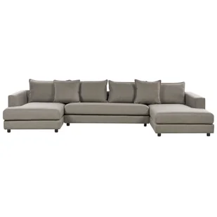 Sofa 5-osobowa beżowoszara LILVIKEN - Sofy i kanapy - miniaturka - grafika 1