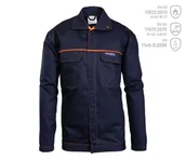 Akcesoria spawalnicze - BLUZA OCHRONNA PROFFLAM ANTISTATIC; EN ISO 11612:2015 A1 A2 B1 C1, EN ISO 11611:2015 A1 A2 CLASS 1, EN 1149-5:2008; GRANATOWY - miniaturka - grafika 1