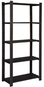 Regały - Czarny regał drewniany - E8-R59 - miniaturka - grafika 1