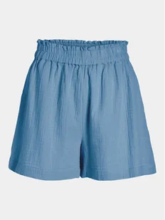 Vila Szorty materiałowe Lania 14089489 Niebieski Loose Fit - Spodenki damskie - miniaturka - grafika 1