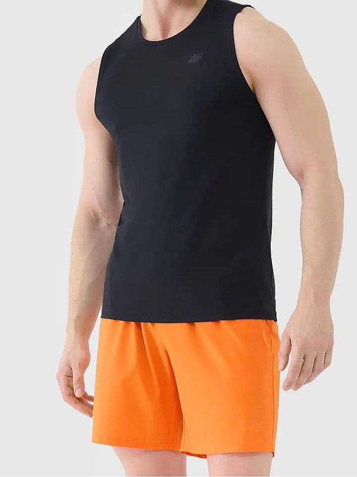 4F Top sportowy w kolorze czarnym