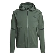 Bluzy męskie - adidas Męska bluza z kapturem M D4gmdy Fzhd Oxiver, S, oksyver, S - miniaturka - grafika 1