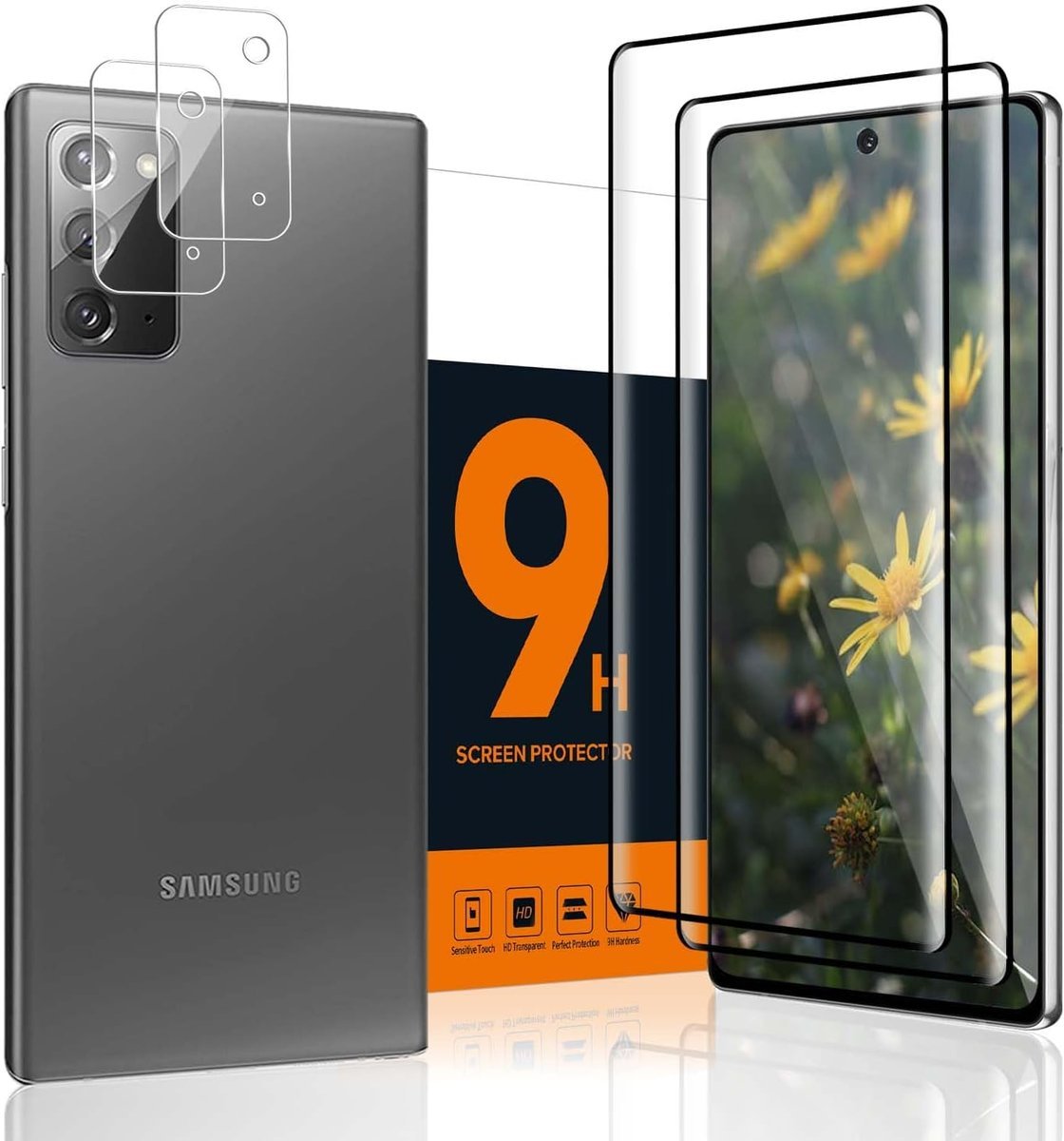 2x SZKŁO HARTOWANE DO SAMSUNG GALAXY NOTE 20 5G/LTE +2x SZKŁO NA APARAT