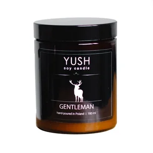 Gentleman – Świeca Sojowa Zapachowa Fiołki Drzewny Wanilia - Yush - 180Ml - Świece - miniaturka - grafika 1