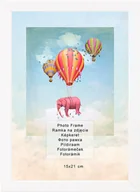 Ramki na zdjęcia - Ramka na zdjęcia 15x21 cm, drewniana, biała - miniaturka - grafika 1