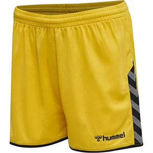 Hummel Hummel HmlAuthentic Poly szorty damskie żółty Sports Yellow/Black X-S 204926-5115-XS - Spodenki damskie - miniaturka - grafika 1